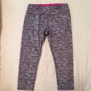 RBX multi-colored fitness leggings.